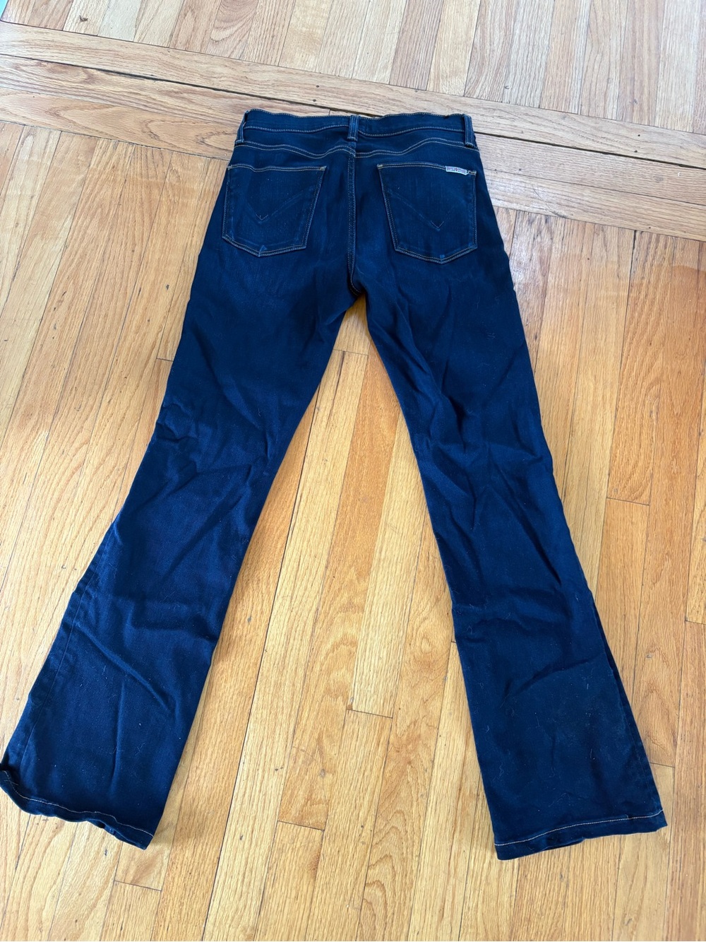 Hudson Jeans Dark Blue Wide Leg Flare Jeans - Picture 2 of 3